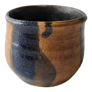 1982 Studio Art Pottery Blue Terracotta Vase California