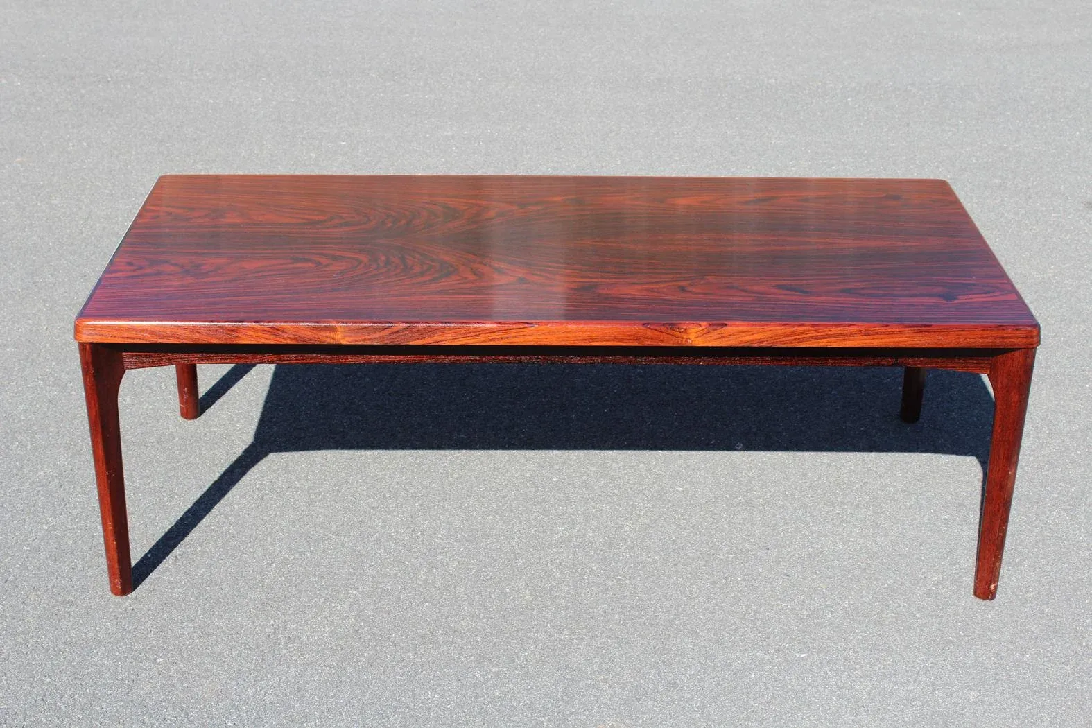 Mid-Century Modern Rosewood Coffee Table Signed Vejle Stole Og