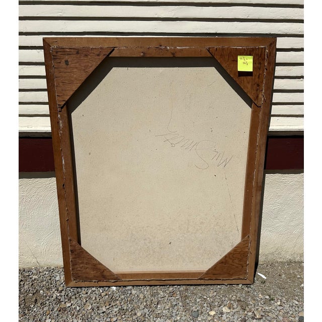 1970s Large Vintage Abstract Painting For Sale - Image 5 of 5