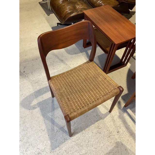 Mid-Century Logster Dining Room Chairs by Arne Hovmand Olsen for Mogens Kold, Set of 4 For Sale - Image 9 of 18