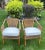 Shabby Chic Two Wicker, Rattan and Bamboo Boho Chic Style, Arm Chairs, W/Tan Cushions, 1990’s For Sale - Image 3 of 12