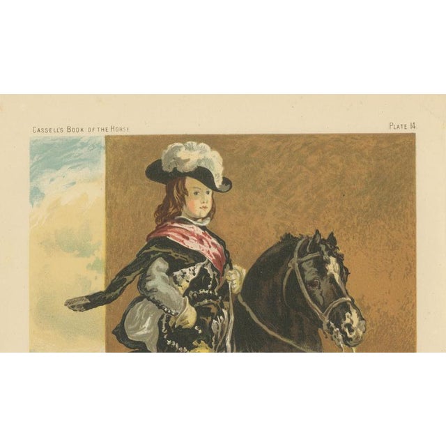 Cassell and Company after Diego Velázquez, Prince on Horseback, 1880, Chromolithograph For Sale - Image 5 of 9
