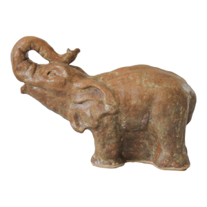Vintage Studio Art Pottery Elephant Sculpture