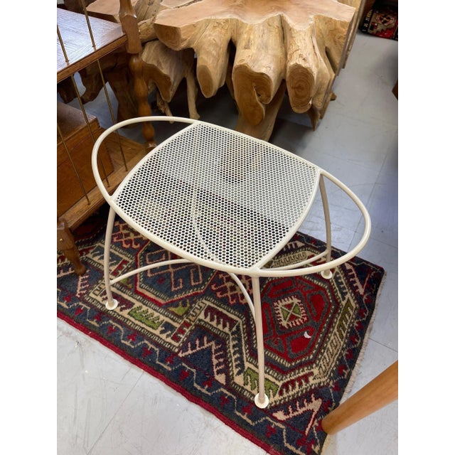 This Space Age Design Bench has Beautiful Lines Throughout. Possibly Metal or other Similar Material. Dimensions. 20 W ;...