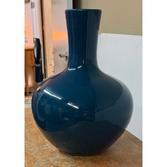 Martino Interiors Globular Ceramic Bottle Vase For Sale - Image 9 of 12