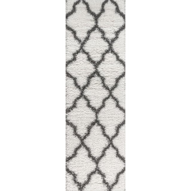 Trellis with Tassels Ivory & Charcoal 2 ft. x 8 ft. Runner Rug Chairish