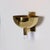 Modern Late-20th Century Pair of Large Scale Brass and Lucite Sconces. For Sale - Image 3 of 6