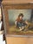 Art Deco Large Vintage Framed Oil on Canvas ‘Feeding the Rabbits’ by S Renolds For Sale - Image 3 of 4