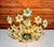 1970s Vintage Murano Style Hand-Painted Green Glass Floral Flush Mount Chandelier⁠ For Sale - Image 12 of 18