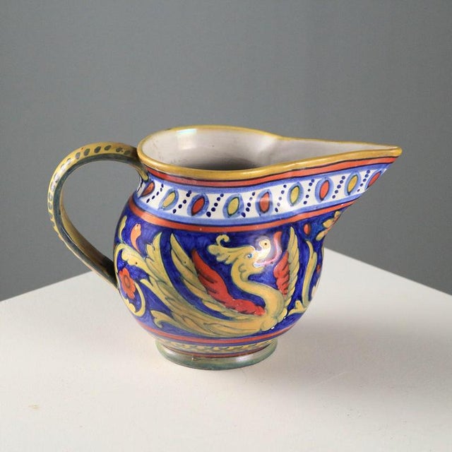 Alberto Rubboli Gualdo Tadino Maiolica Pourer For Sale - Image 9 of 9