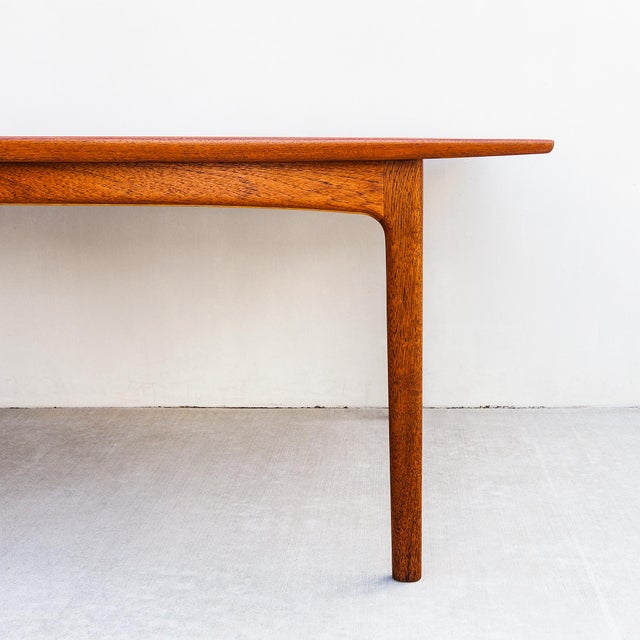 DUX Restored Folke Ohlsson for Dux Swedish Mid Century Modern Teak Dining Table For Sale - Image 4 of 15