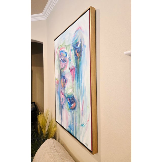 Kimberly Loveland Signed Original Abstract Expressionist Mixed Media Painting - Framed For Sale In Dallas - Image 6 of 10