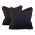 P. Kaufmann Waverly Black Solid Cotton Pillow Covers- a Pair For Sale