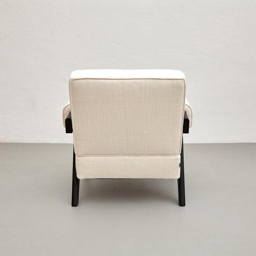 Wood 053 Capitol Complex Armchair by Pierre Jeanneret for Cassina For Sale - Image 7 of 13