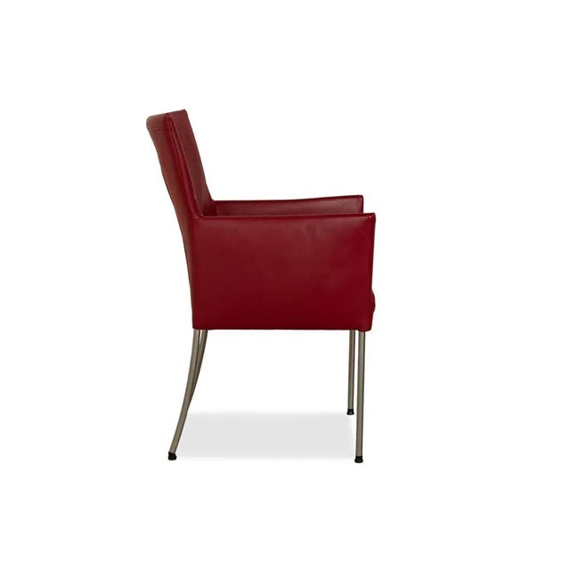 ARC-E Chairs in Red Leather by Bert Plantagie, Set of 4 For Sale - Image 14 of 17