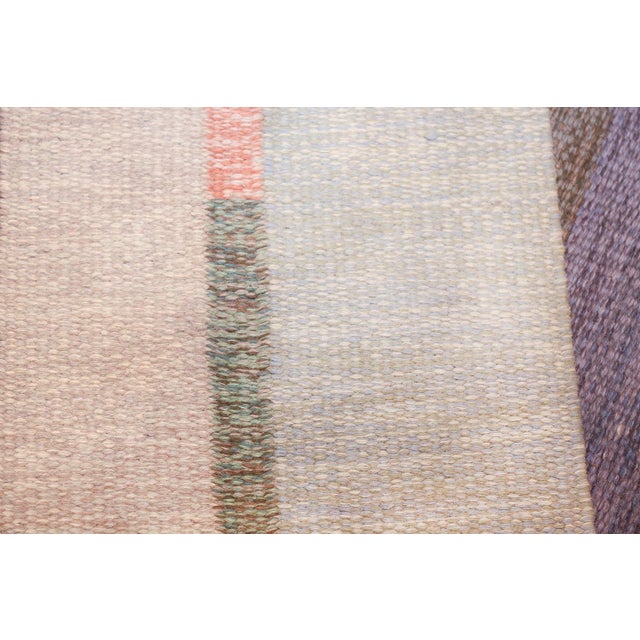 Textile Nazmiyal Collection Signed Vintage Scandinavian Kilim Rug For Sale - Image 7 of 10