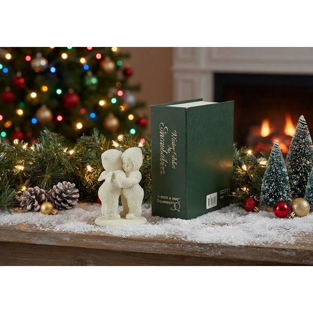 Vintage 1992-2003 Department 56 Snowbabies porcelain figurine titled “I Need A Hug”. Collection: Winter Tales by...