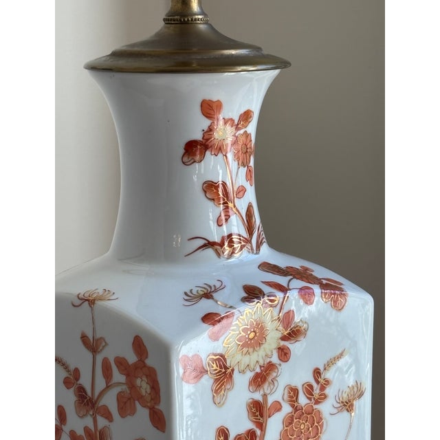 Mid-20th Century Hand Painted Chinoiserie Table Lamp For Sale - Image 10 of 18
