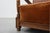 Wood Art Deco Oak Lounge Chair with Woven Leather Back and Ochre Velvet, Belgium, 1920s For Sale - Image 7 of 15