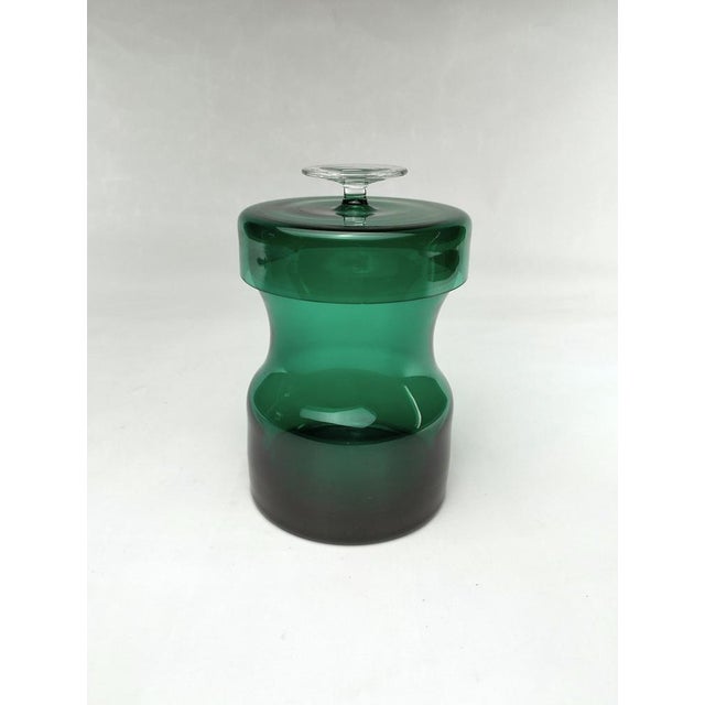 Mid-Century Modern Glass Bonbonniere by Heinrich Löffelhardt for Glashütte Zwiesel, 1950s For Sale - Image 4 of 11