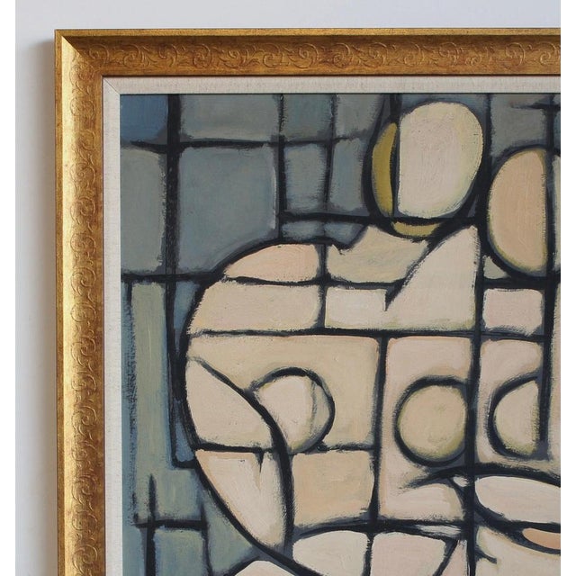 Postwar European Artist, The Vanguard Series Nr. XXVI Abstract Composition, 1950s-1970s, Oil on Board, Framed For Sale - Image 13 of 15