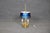 French Empire Style Bouillotte Lamp With Blue Tole Shade and Gilt Bronze For Sale - Image 4 of 10