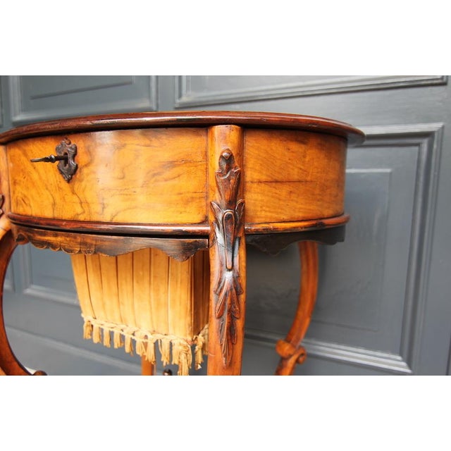 Wiener Baroque Sewing Table, 1860s For Sale - Image 16 of 18