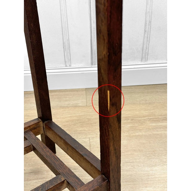 Antique Arts & Crafts Quartersawn Oak Entryway Umbrella Holder Stand For Sale - Image 10 of 10