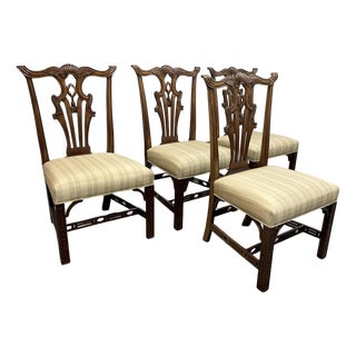 Burton Ching Chippendale Dining Chairs, Set of Four For Sale