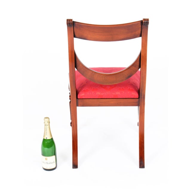 Vintage Regency Revival Swag Back Dining Chairs, Set of 12 For Sale - Image 12 of 18