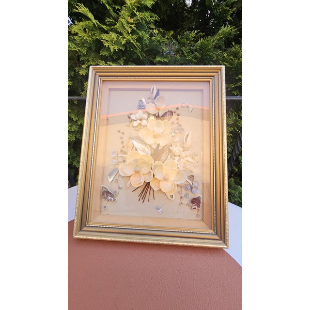 Diorama Framed Flowers Picture from D. Jones, 1970s For Sale - Image 11 of 11