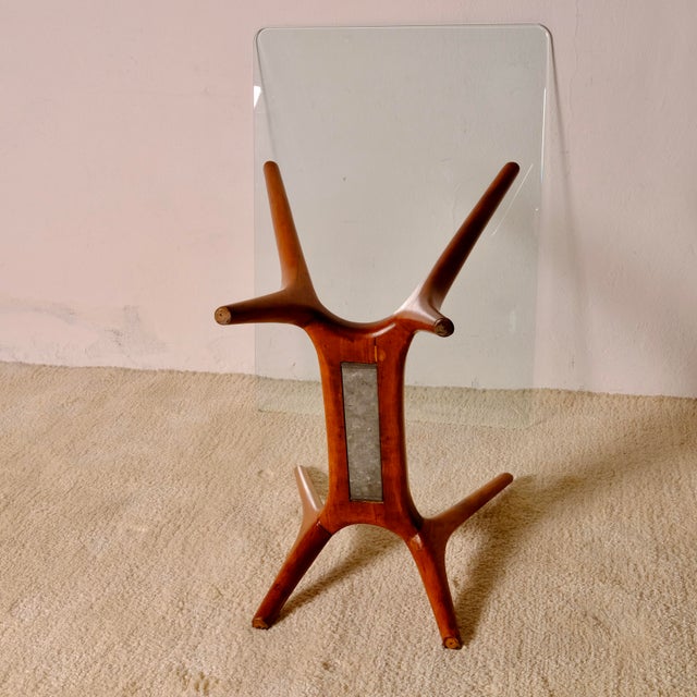 Coffee Table with a Glass Top, Italy, 1950s For Sale - Image 15 of 16
