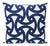 Schumacher X Trina Turk Santorini Print Indoor & Outdoo 20" Pillow in Marine For Sale