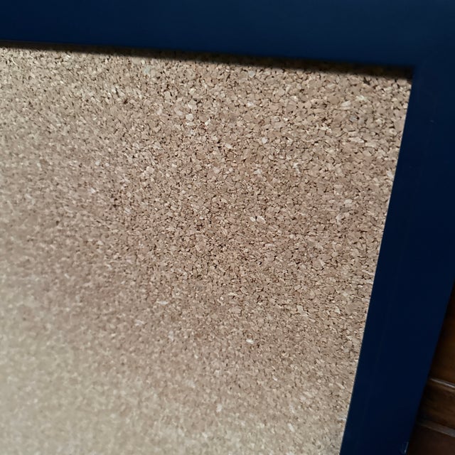 Transitional Rectangular Cork Bulletin Board For Sale - Image 3 of 9
