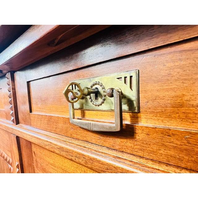 German Art Nouveau Cupboard from Nic. Eckel Furniture Factory, 1890s For Sale - Image 10 of 18
