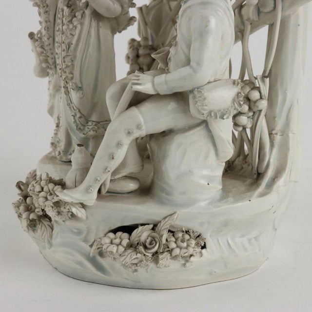 White 19th Century Sculpture in White Ceramic, Italy For Sale - Image 8 of 15
