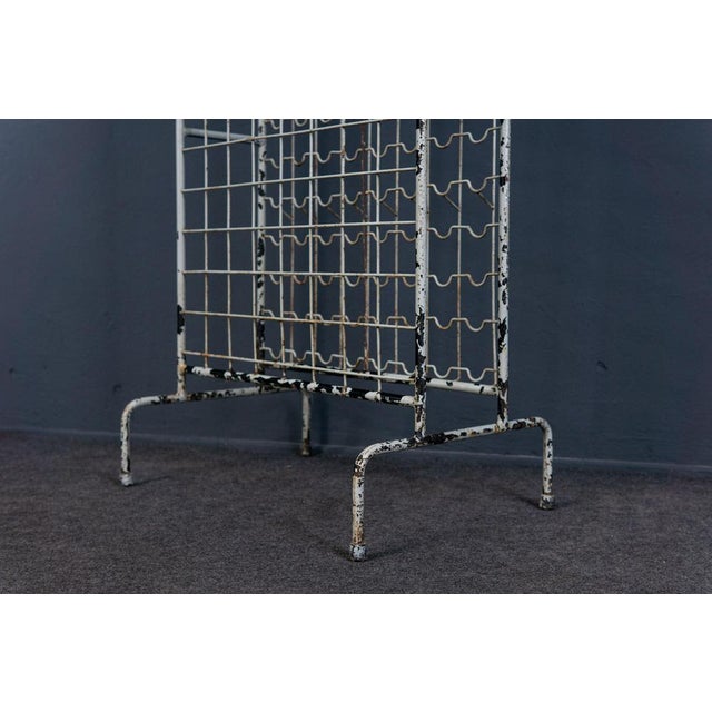 Metal Mid-Century Steel Wine Rack For Sale - Image 7 of 13