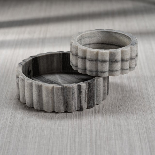 Bring a timeless elegance to your table with this gorgeous marble condiment bowl. This decorative piece is made of quality...