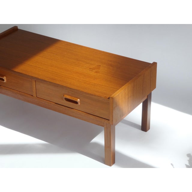Mid-Century Teak Danish Low Board, 1960s For Sale - Image 6 of 13