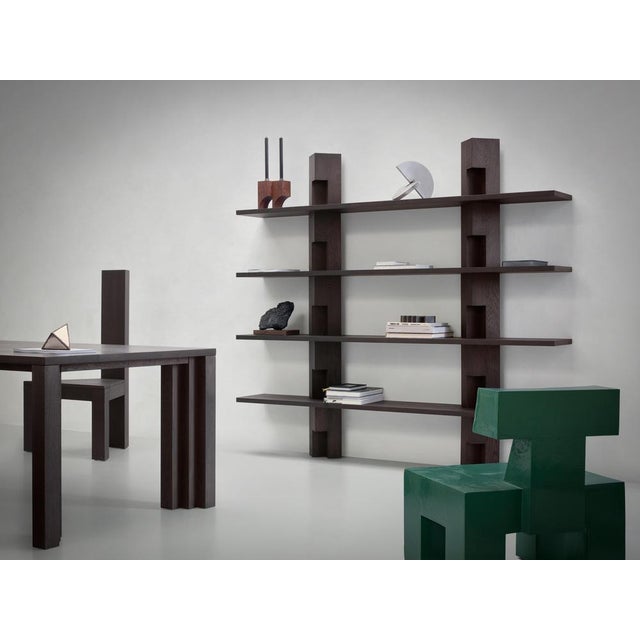 Brut 230 European Dark Oak Bookcase by Mokko Amsterdam For Sale - Image 9 of 10
