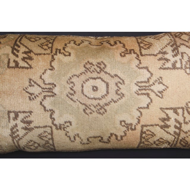 Textile Authentic Vintage Oushak Rug Pillow Cover - For Sale - Image 7 of 13