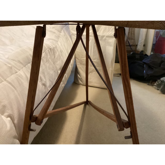 Wood 1920-30 First Lady Ironing Table Laundry For Sale - Image 7 of 14