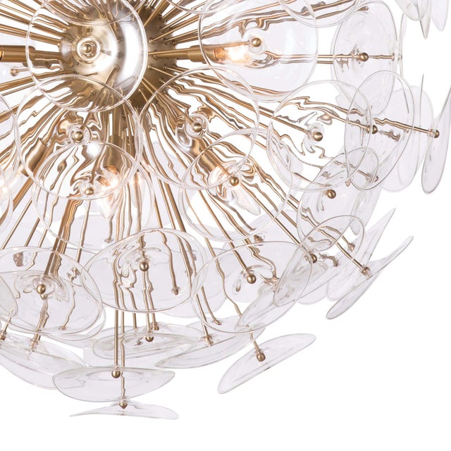 2020s Regina Andrew Poppy Glass Chandelier Large in Clear For Sale - Image 5 of 7