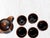 Japanese Vintage Japanese Stoneware Tea Service in Smoky Tenmoku Glaze — Set of 6 For Sale - Image 3 of 12