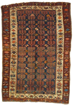 1920s Antique Persian Rug - 4′4″ × 6′5″