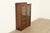 Larkin & Co. Antique Mission Oak Arts & Crafts Glass Front Bookcase Cabinet by Larkin Co., Circa 1910 For Sale - Image 4 of 15