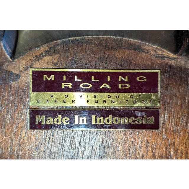 2000 - 2009 Baker Furniture Milling Road Round Side Table For Sale - Image 5 of 7