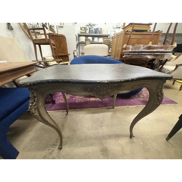 19th Century French Louis XV Style Painted Table For Sale - Image 15 of 15