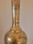 Vintage Hand Painted Brass Side Table Lamp From India For Sale - Image 14 of 16