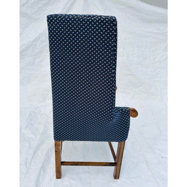 1990s Country Wing-Back Americana Style Chair c.90s For Sale - Image 5 of 8